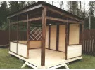 Беседки с односкатной крышей